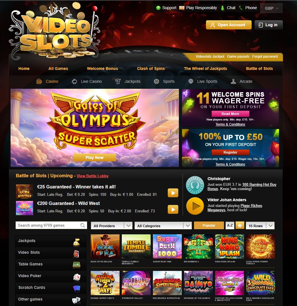 videoslots_casino_homepage